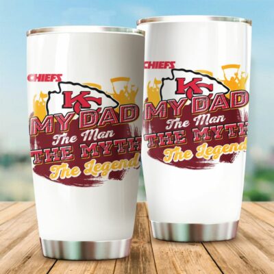 Kansas City Chiefs My Dad The Legend Gift For Father's Day Tumbler