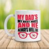 Kansas City Chiefs My Dad's My Best Mate Mug right side