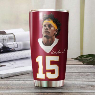 Kansas City Chiefs Patrick Mahomes - Go Big Or Go Mahomes Tumbler front view