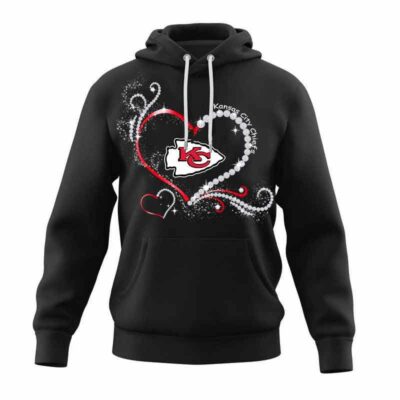 Kansas City Chiefs Pearl with Heart 2D Hoodie