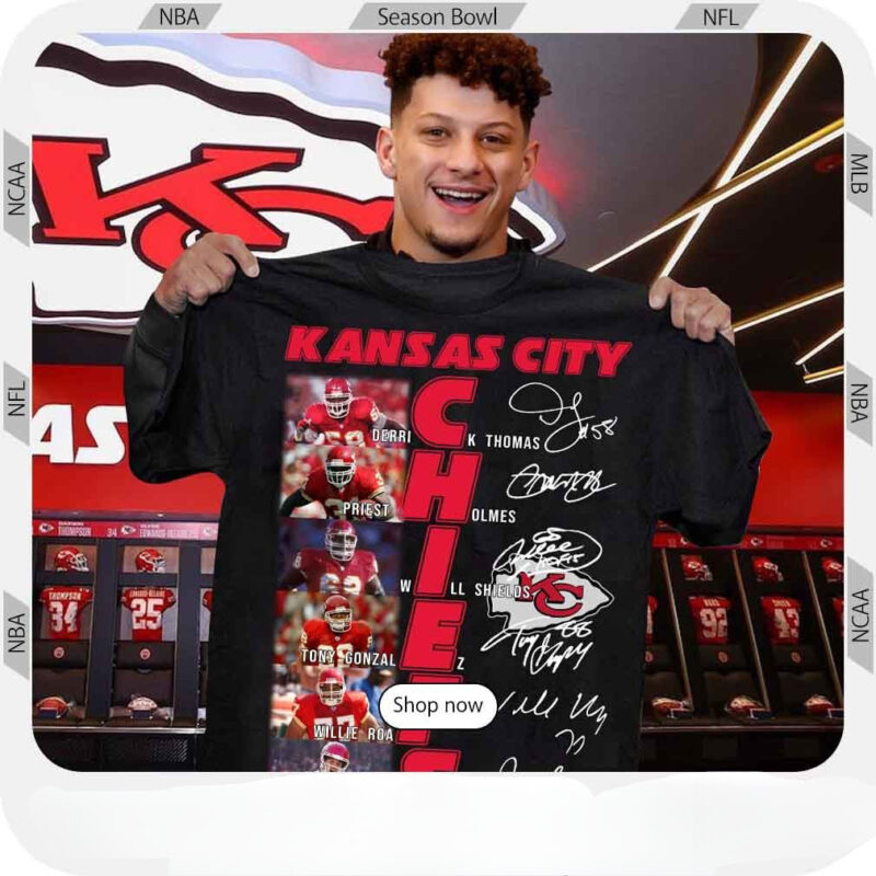 Kansas City Chiefs players photo signatures 2D T-Shirt