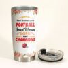 Kansas City Chiefs Real Women Love Football Smart Women Love Tumbler front view with cover