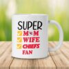 Kansas City Chiefs Super Mom Mother's Day 2D WHITE Mug left side