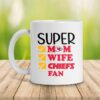 Kansas City Chiefs Super Mom Mother's Day 2D WHITE Mug right side