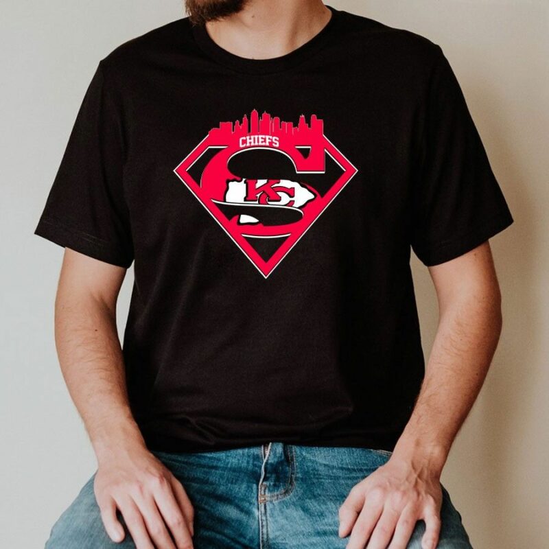 Kansas City Chiefs Superman 2D T-Shirt mockup front