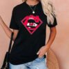 Kansas City Chiefs Superman 2D T-Shirt mockup women