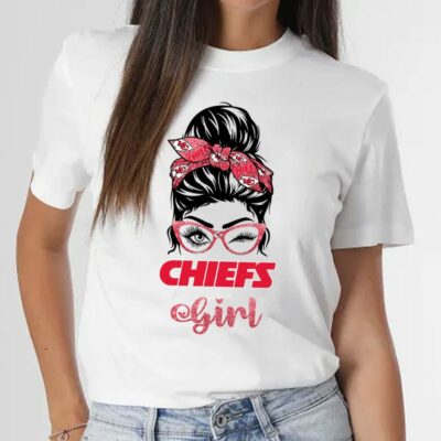 Kansas City Chiefs Winking Girl 2D T-shirt