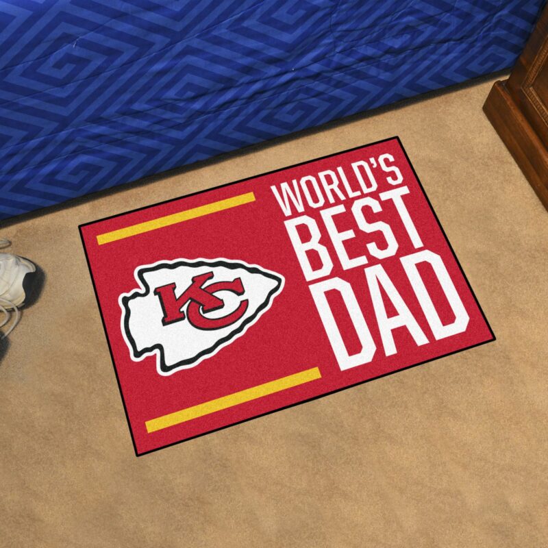 Kansas City Chiefs World's Best Dad Doormat