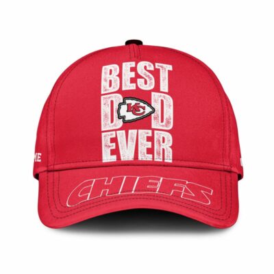 Personalized Kansas City Chiefs Best Dad Ever Baseball Cap