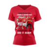 Please Tell All Your Lovers & Friends That Mahomes Kelce & Reid Did It Again 2D V neck T-Shirt red