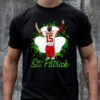 St. Patrick Shamrock Patrick Mahomes Kansas City Chiefs 2D T-Shirt mockup men